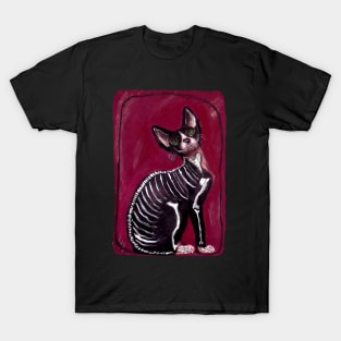 Skeleton Cat T-Shirt